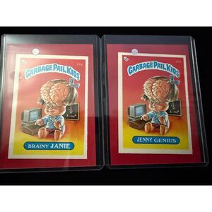 Vintage 1985 Topps Garbage Pail Kids UK Minis Series 1 27A and 27B